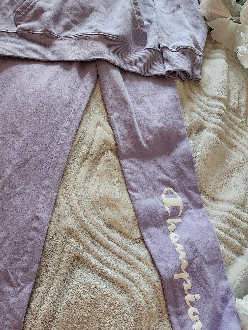 Champion Girls  Lavender Script Logo Joggers - Women's Two-Piece Loungewear